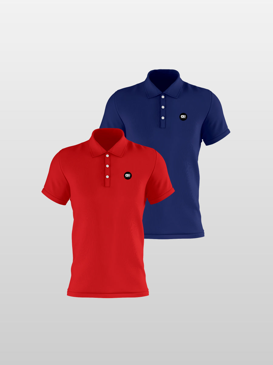 Pack 12 polos fondo entero