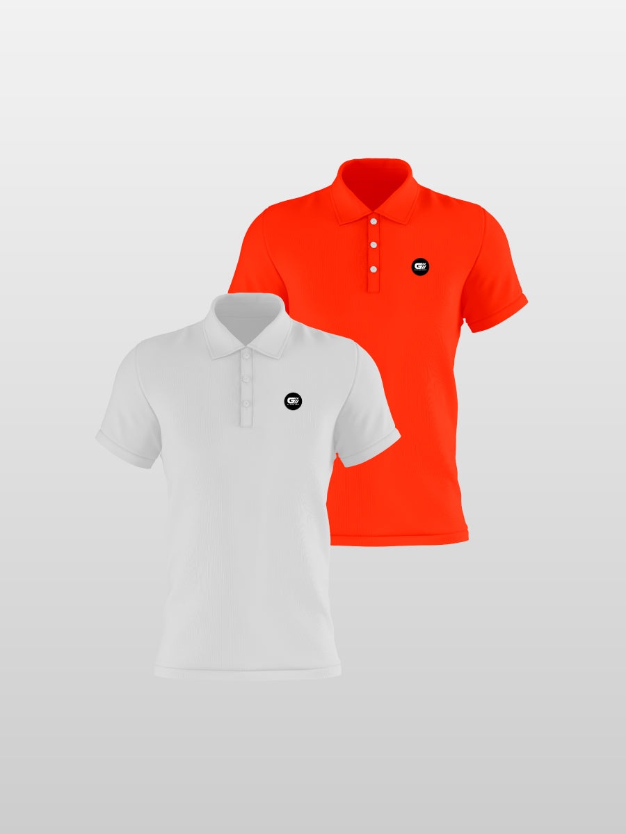 Pack 14 polos fondo entero