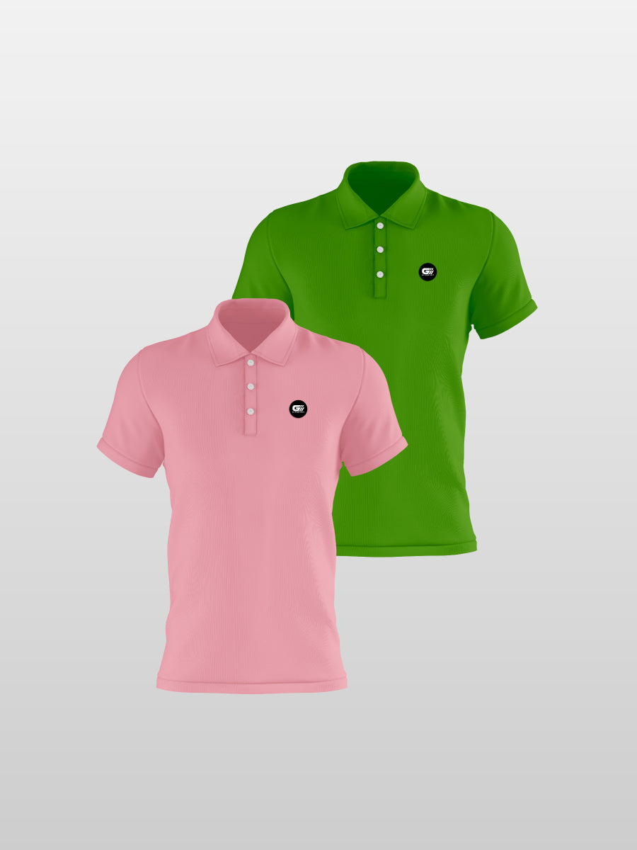 Pack 16 polos fondo entero