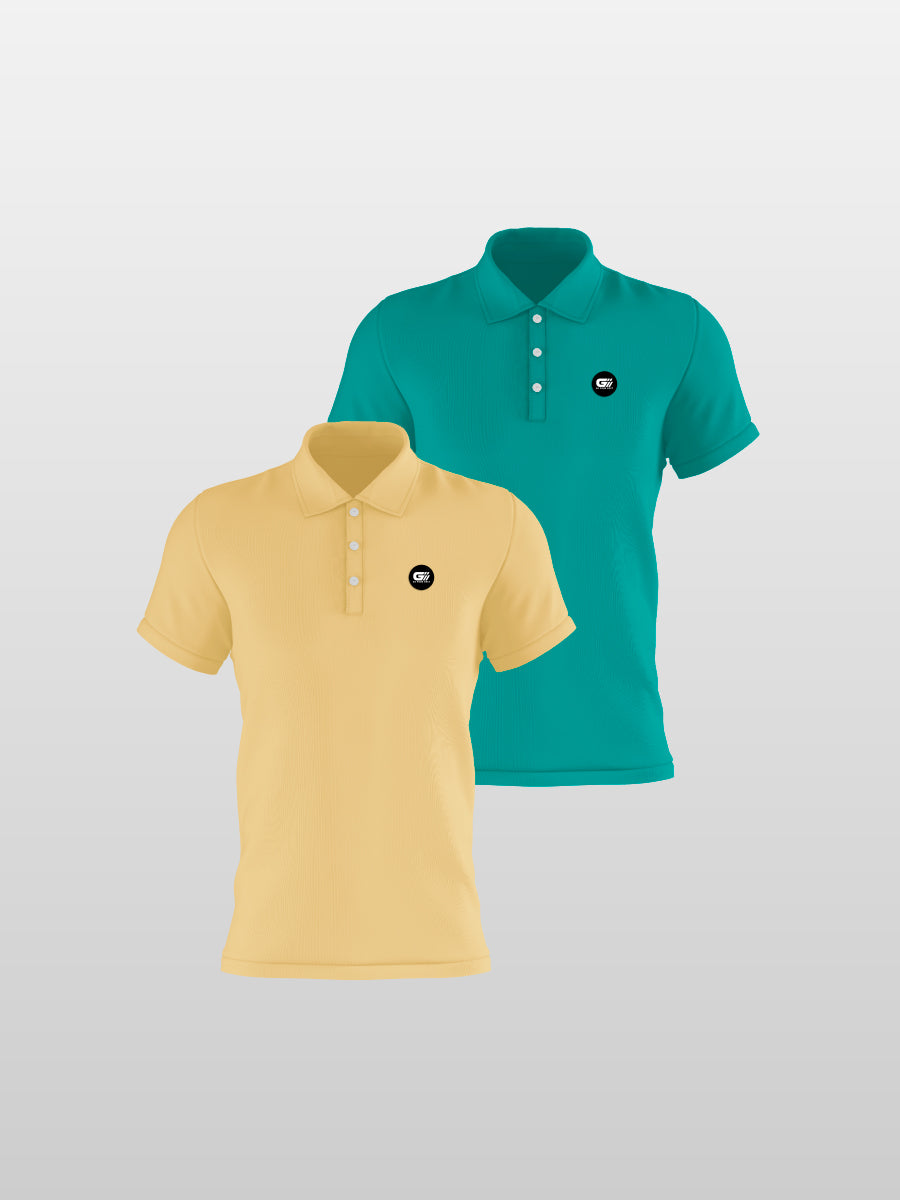Pack 18 polos fondo entero
