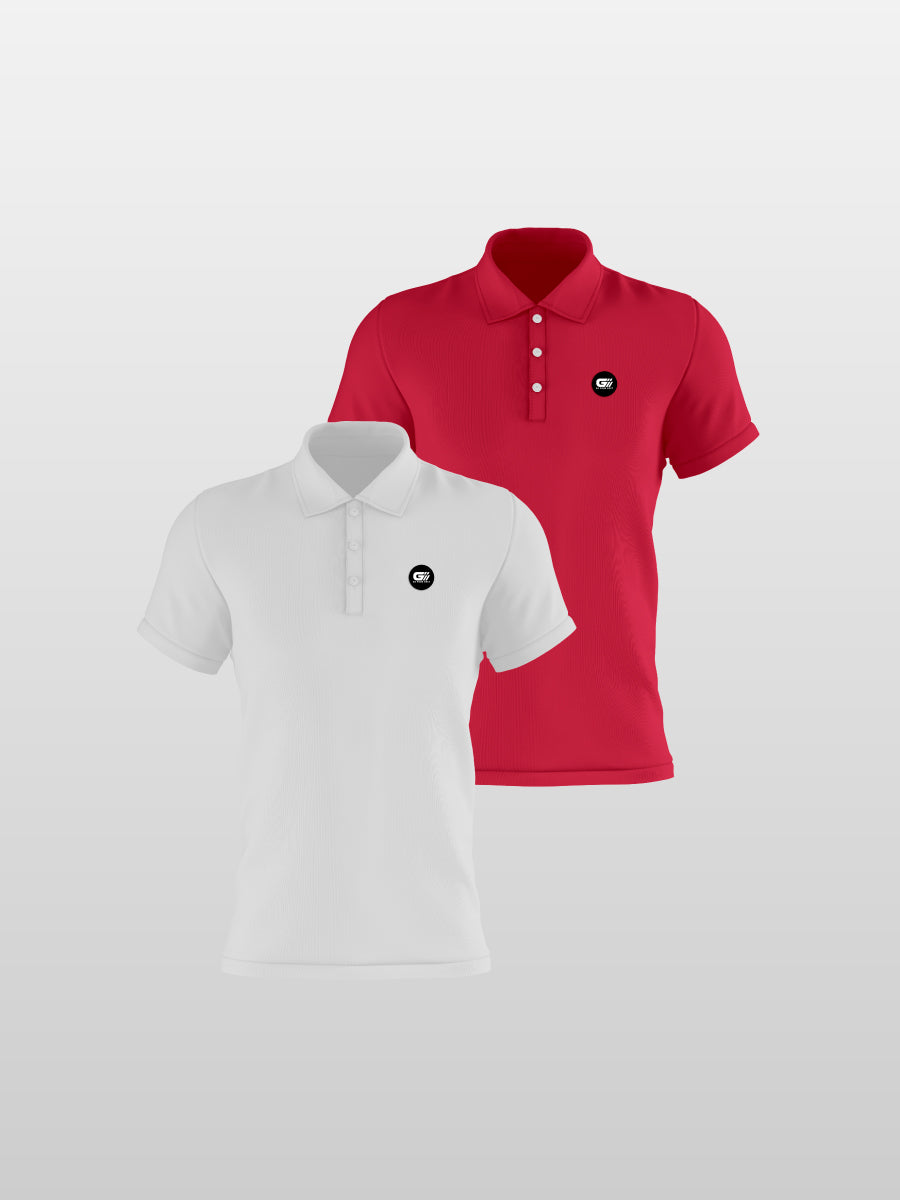 Pack 19 polos fondo entero