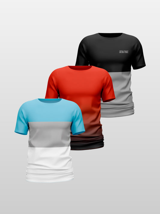 CAMISETA ESTAMPADA X 3 (P2 GRAYWAI, VINOLAY 2, BIMODAL)