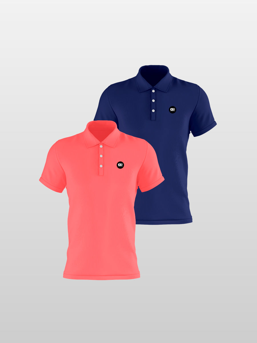 Pack 4 polos fondo entero