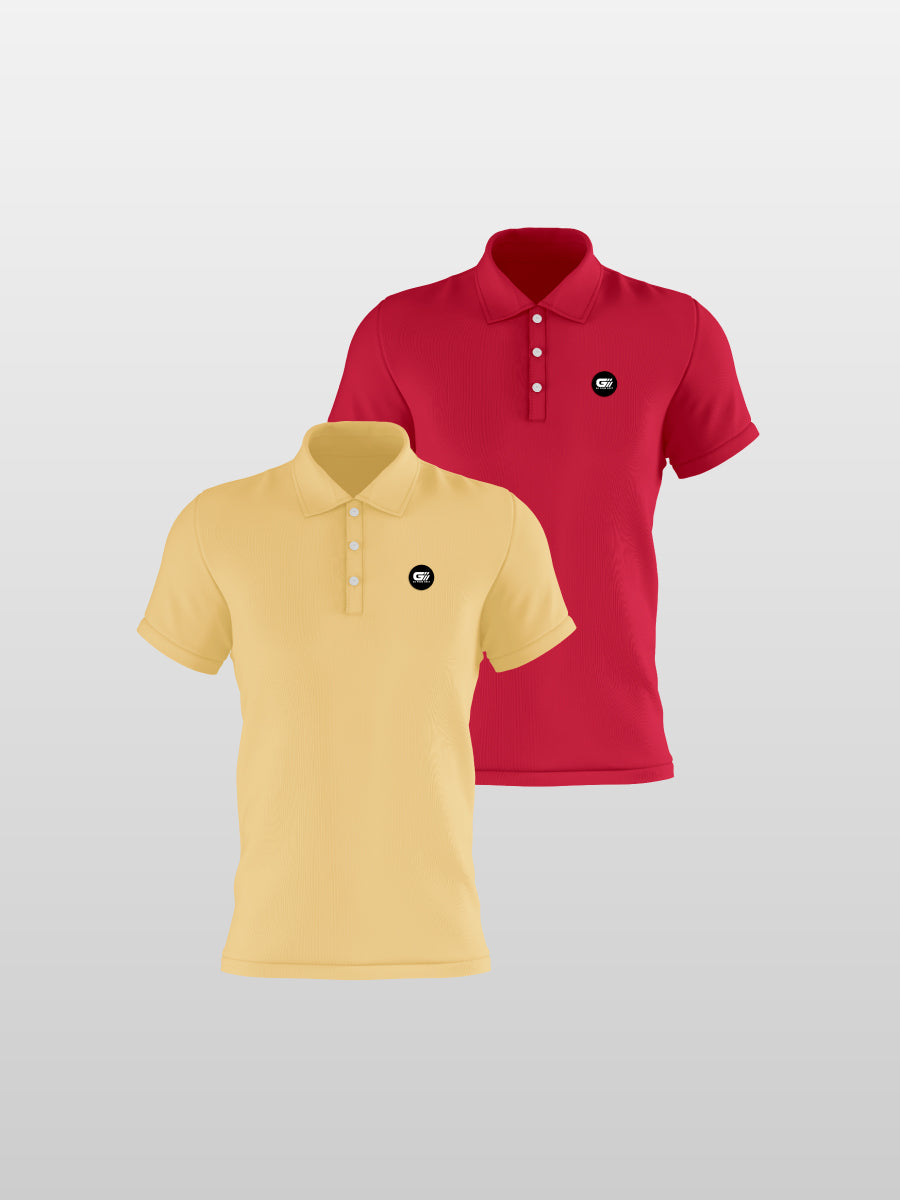 Pack 5 polos fondo entero