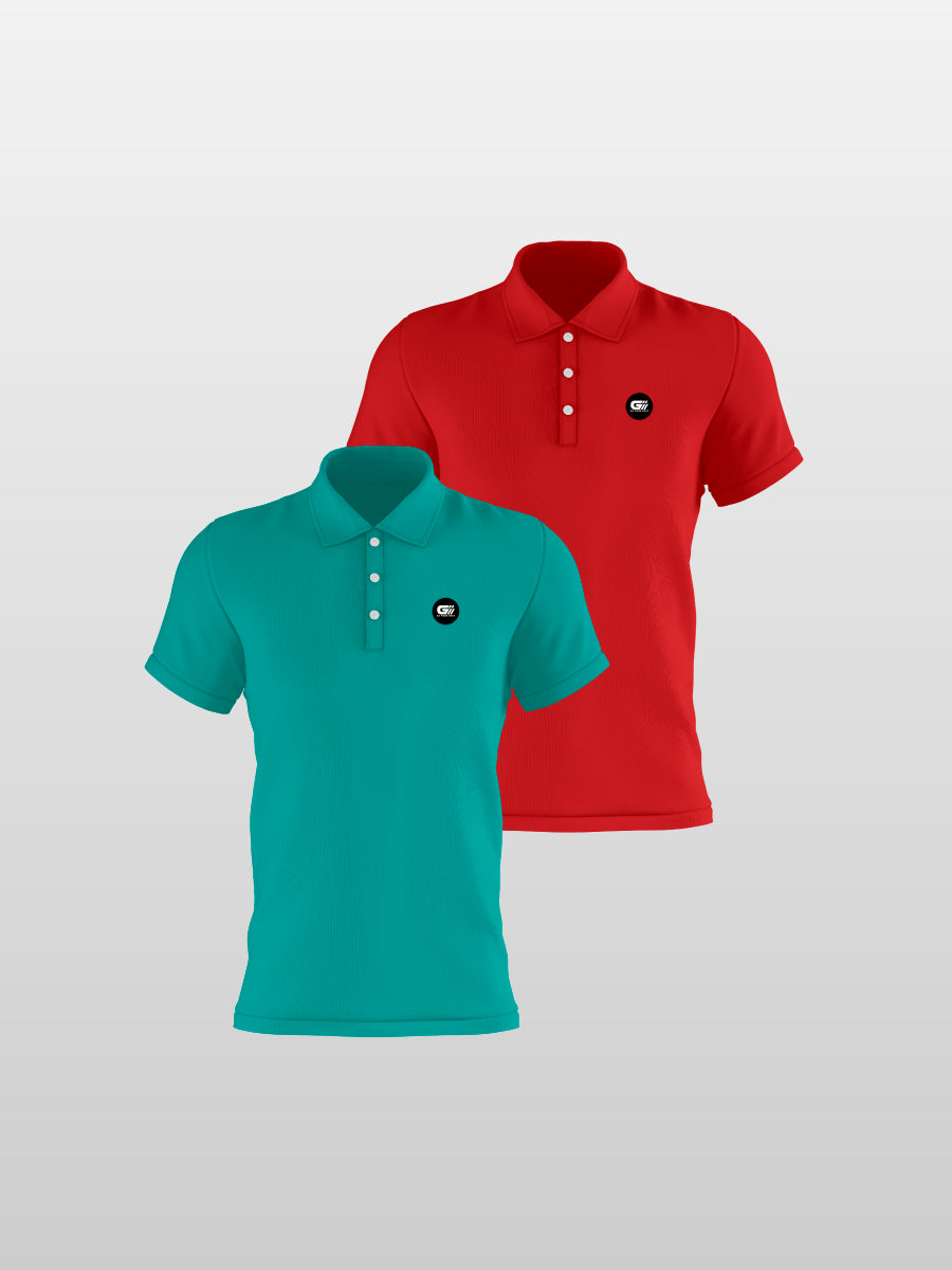 Pack 6 polos fondo entero