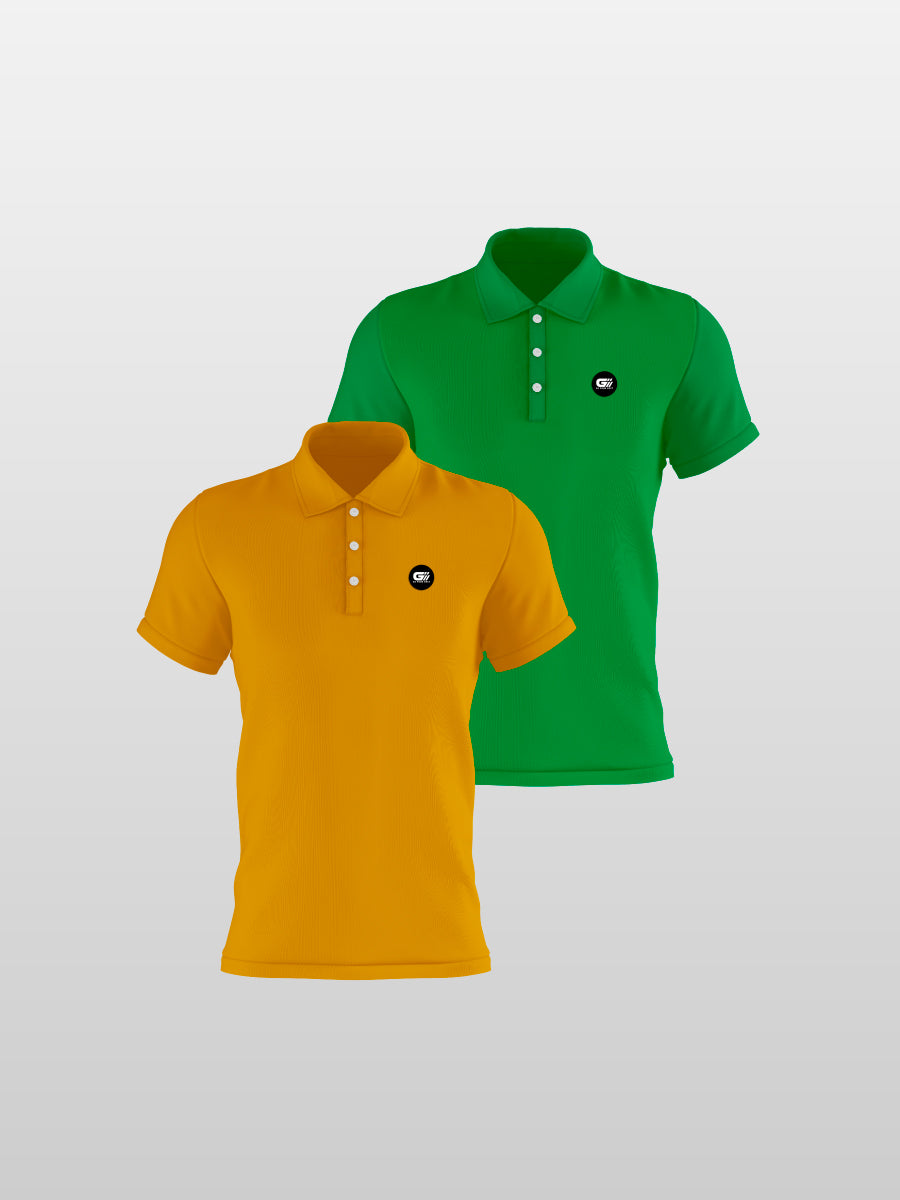 Pack 8 polos fondo entero