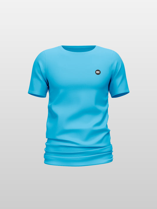 CAMISETA TELA FRIA BÁSICA AZUL CLARO  (BLUE BAMBINO)