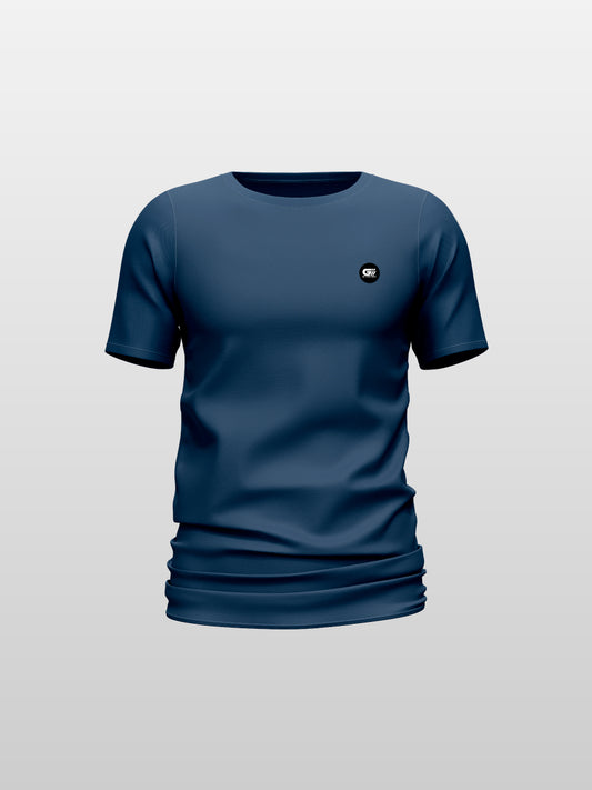 CAMISETA TELA FRIA BÁSICA AZUL OSCURO (BLUE)