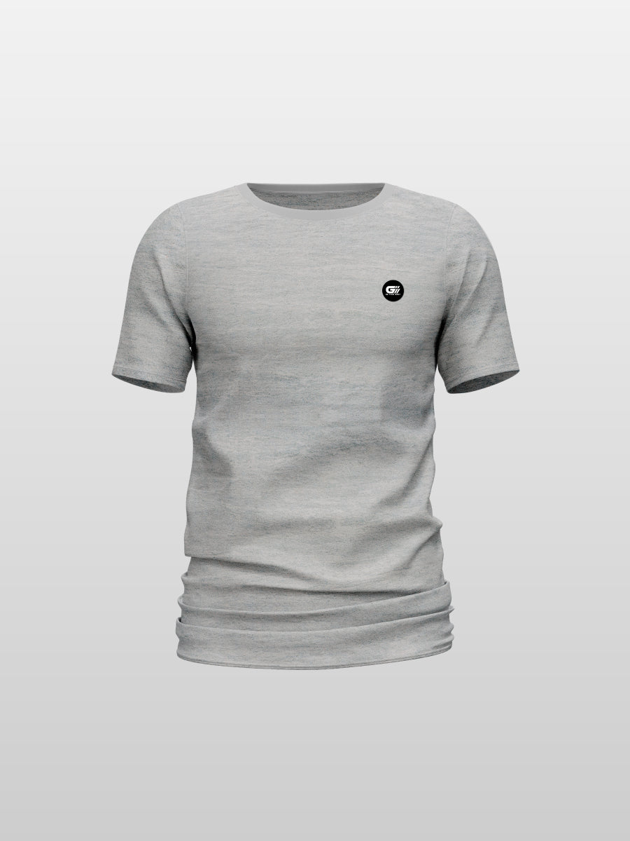 CAMISETA TELA FRIA BÁSICA GRIS JASPE CLARO (JASPE GRIGIO)