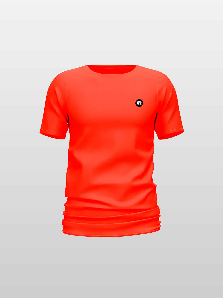 CAMISETA TELA FRIA BÁSICA COLOR SALMÓN (ROSSO)