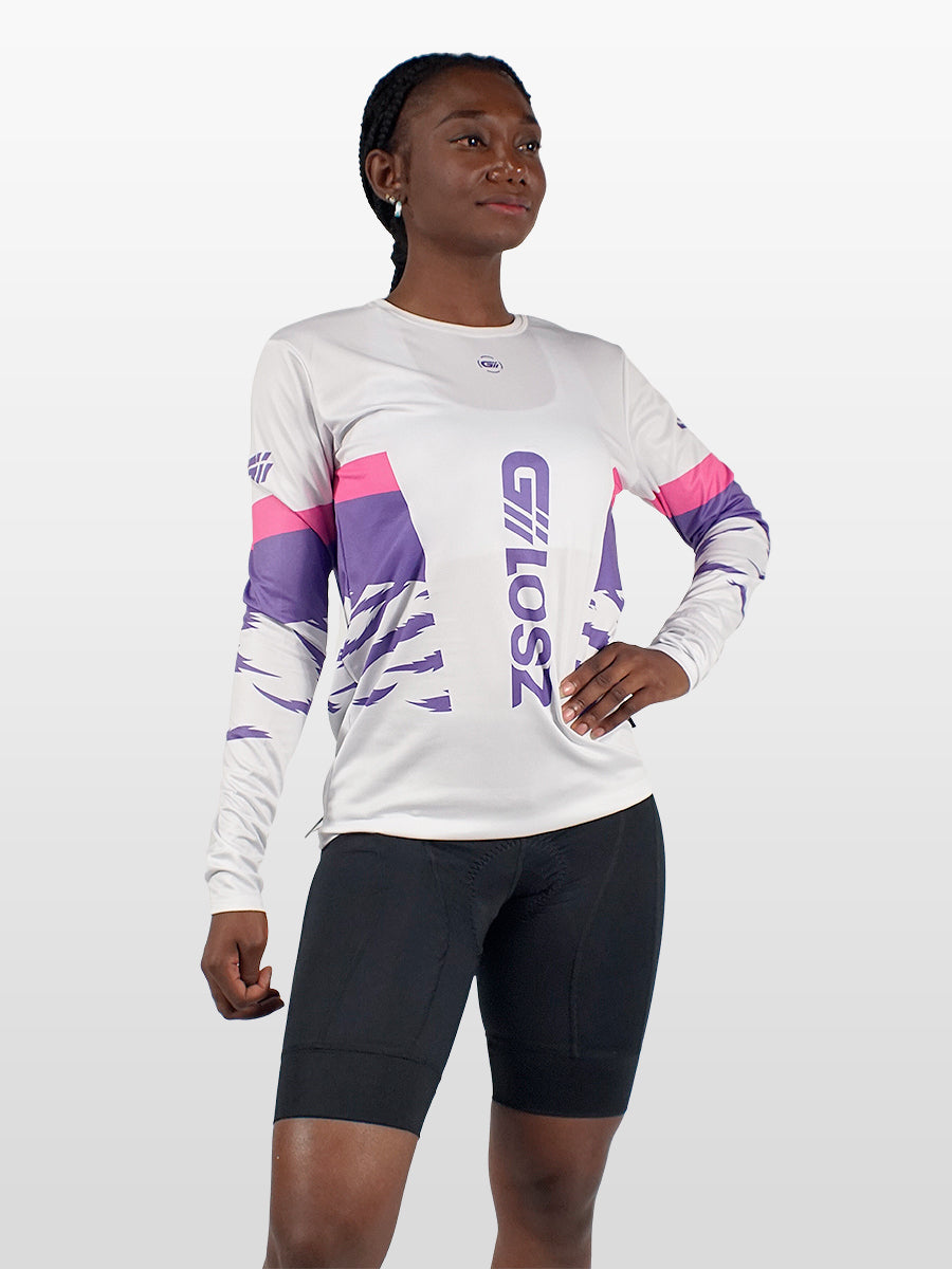 CAMISA MANGA LARGA ZB MORADA PARA HOMBRE Y DAMA